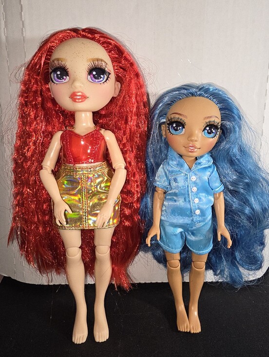MGA Entertainment Other - 🌈 Rainbow High Dolls Ruby Anderson Skyler PJ Party Red Hair Blue Hair